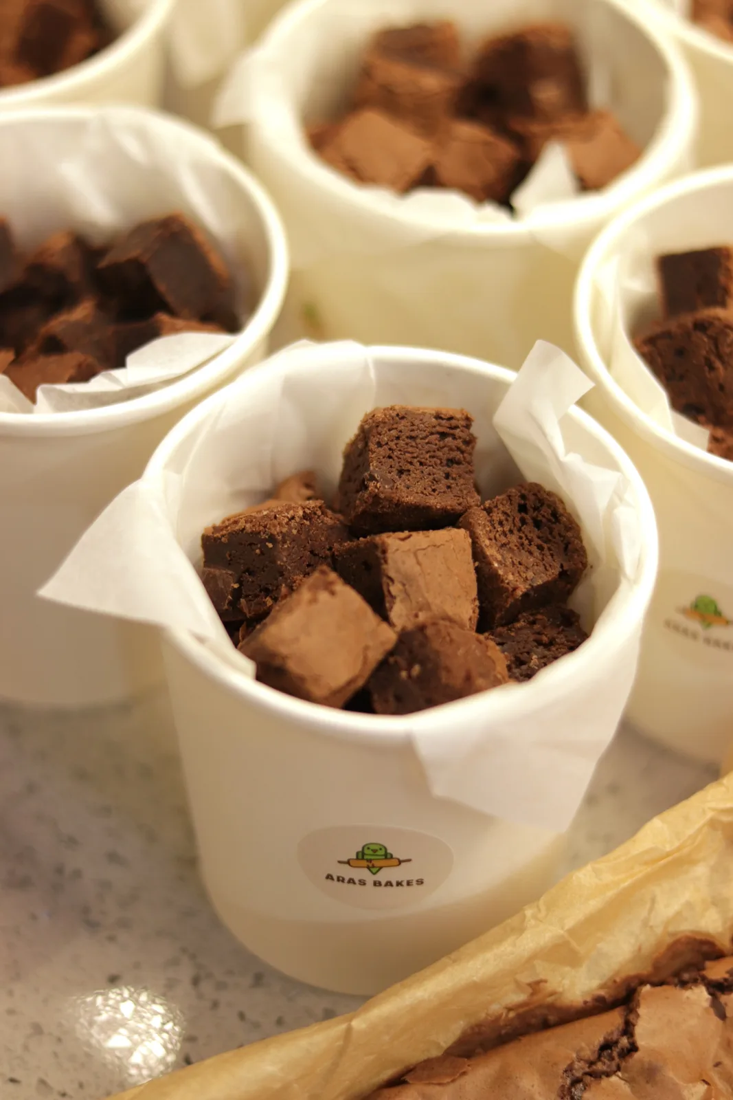 Mini brownies artesanais
